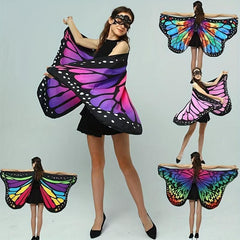Butterfly Wings For Women Costume Fairy Ladies Cape Nymph Pixie Cloak