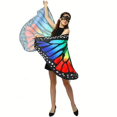 Butterfly Wings For Women Costume Fairy Ladies Cape Nymph Pixie Cloak