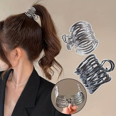 Metal Hair Claw Shark Hairpin High Ponytail Hairclip