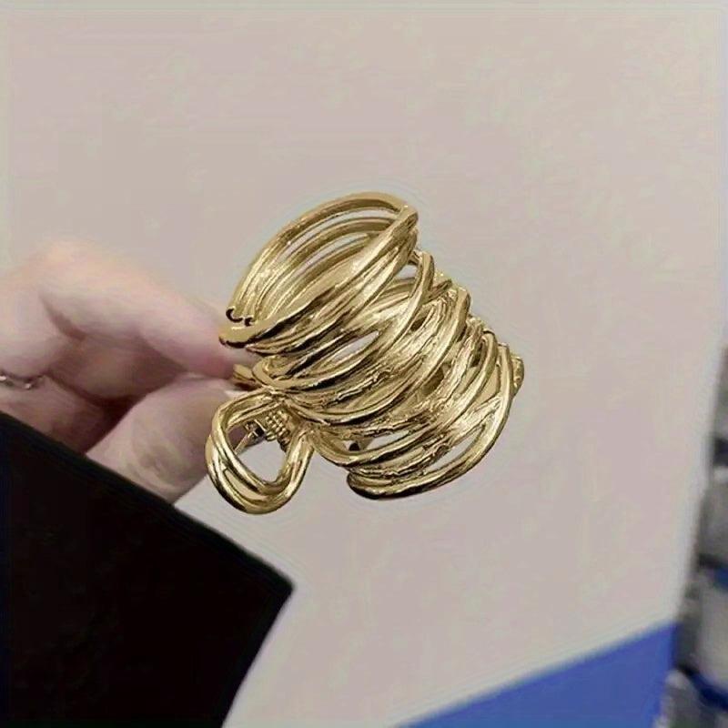 Metal Hair Claw Shark Hairpin High Ponytail Hairclip
