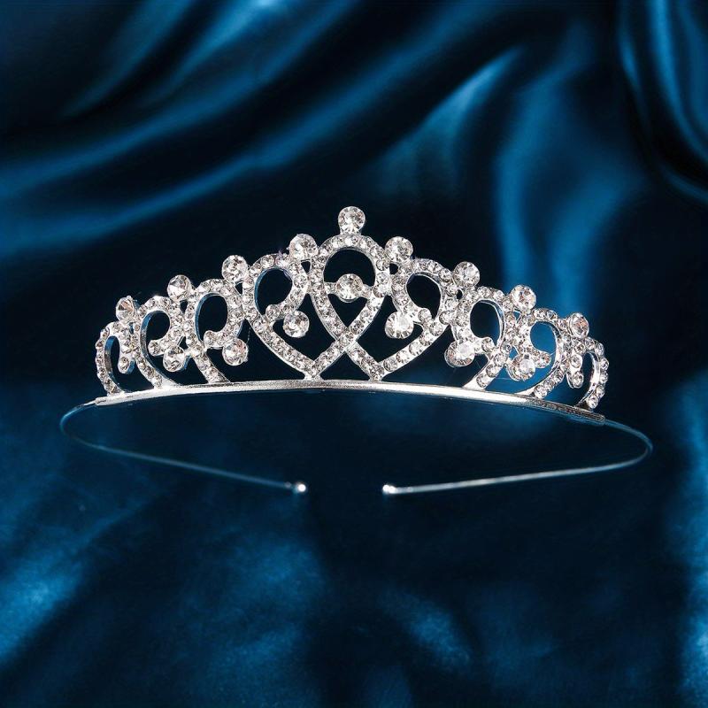 Tiara Bridal Jewelry Crown Princess Wedding Dress Crystal Hair Hoop