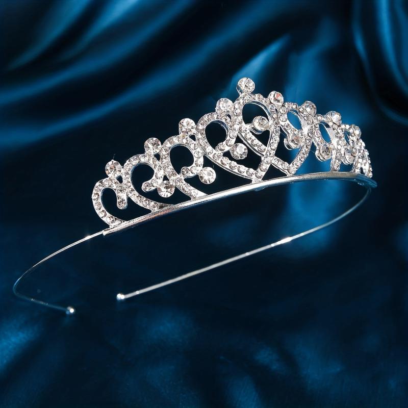 Tiara Bridal Jewelry Crown Princess Wedding Dress Crystal Hair Hoop