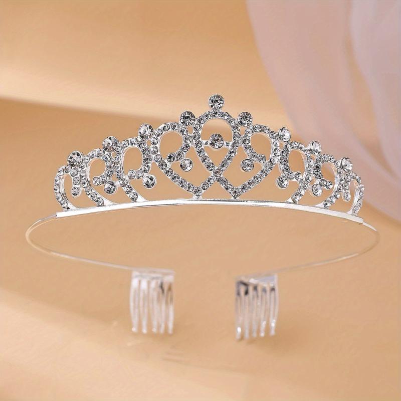 Tiara Bridal Jewelry Crown Princess Wedding Dress Crystal Hair Hoop