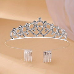 Tiara Bridal Jewelry Crown Princess Wedding Dress Crystal Hair Hoop