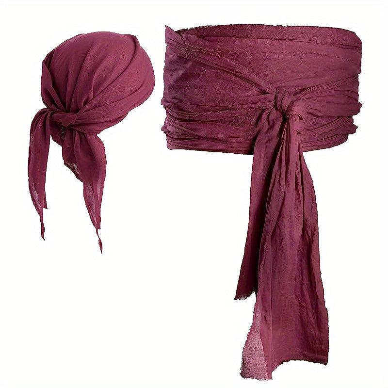 Pirate Bandana & Belt Set for Parties