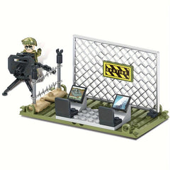 Military Soldiers Command Center Puzzle Building Blocks Toy