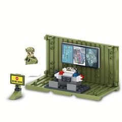 Military Soldiers Command Center Puzzle Building Blocks Toy