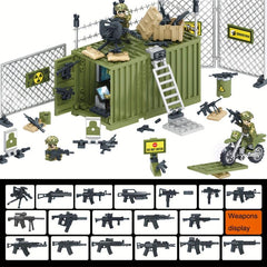 Military Soldiers Command Center Puzzle Building Blocks Toy