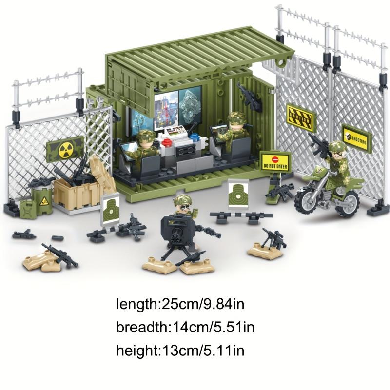 Military Soldiers Command Center Puzzle Building Blocks Toy