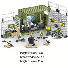 Military Soldiers Command Center Puzzle Building Blocks Toy
