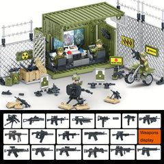 Military Soldiers Command Center Puzzle Building Blocks Toy