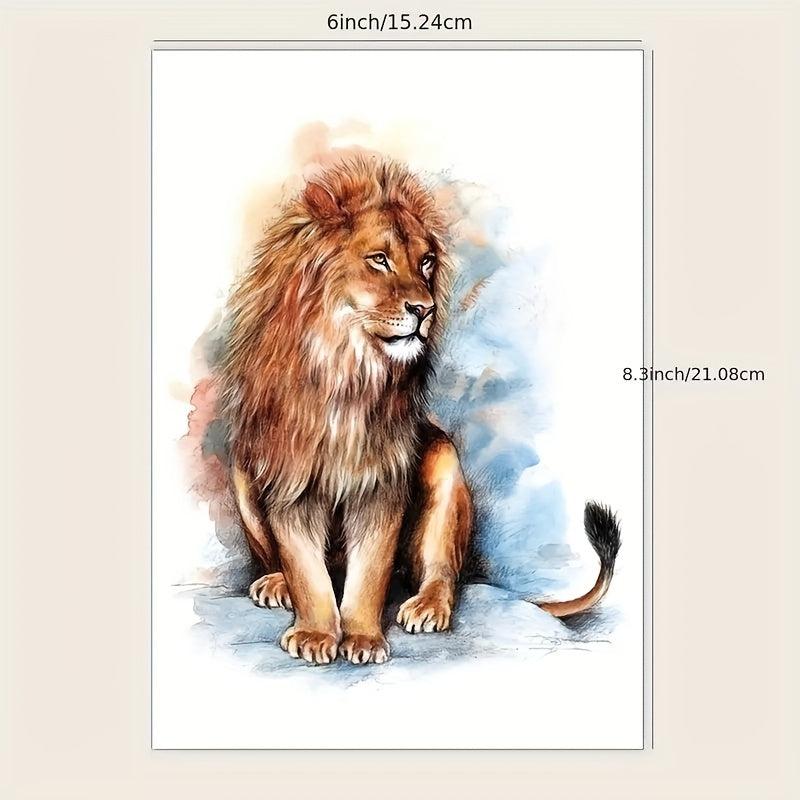 Waterproof Animal Lion Temporary Tattoo Stickers