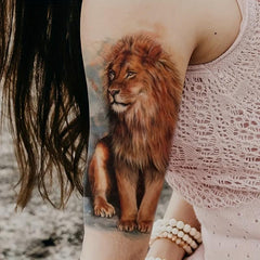 Waterproof Animal Lion Temporary Tattoo Stickers