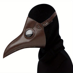 Plague Doctor Halloween Cosplay Mask PU Leather Dress Up