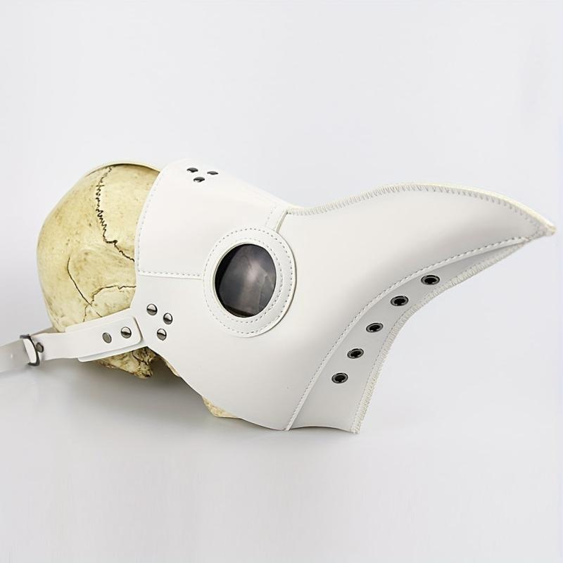 Plague Doctor Halloween Cosplay Mask PU Leather Dress Up