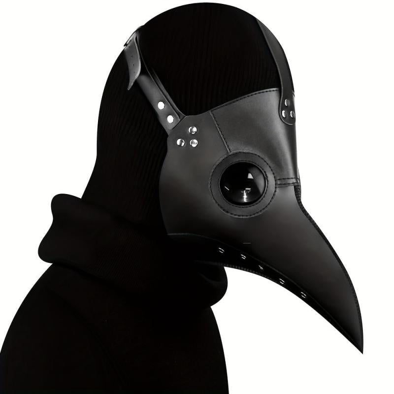 Plague Doctor Halloween Cosplay Mask PU Leather Dress Up