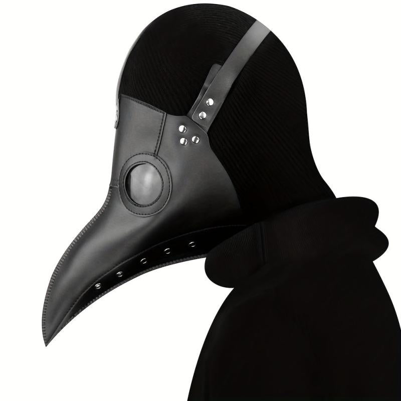 Plague Doctor Halloween Cosplay Mask PU Leather Dress Up