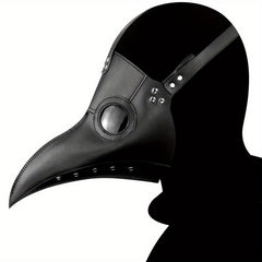 Plague Doctor Halloween Cosplay Mask PU Leather Dress Up