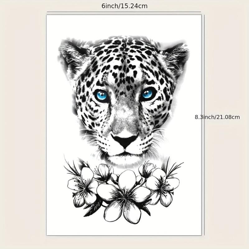 Leopard Tattoo Sticker Waterproof Temporary Body Stickers