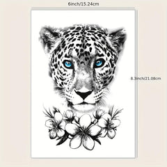 Leopard Tattoo Sticker Waterproof Temporary Body Stickers