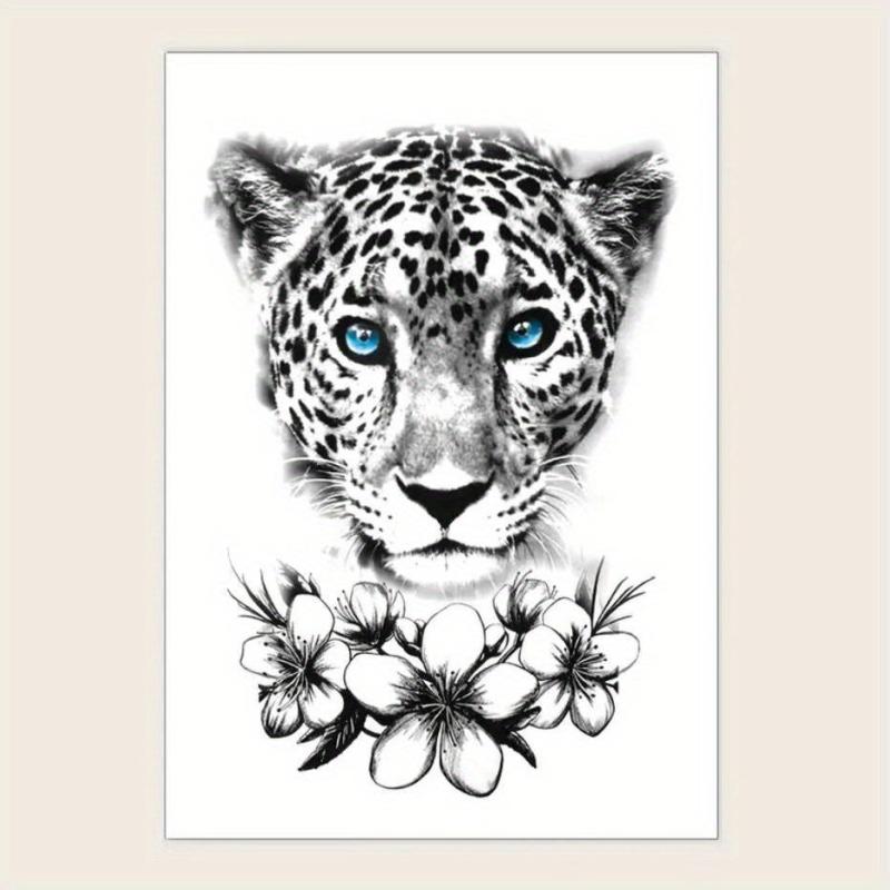 Leopard Tattoo Sticker Waterproof Temporary Body Stickers