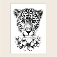 Leopard Tattoo Sticker Waterproof Temporary Body Stickers