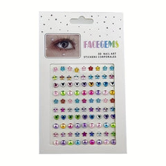 Stage Makeup Artificial Diamond Eye Makeup Stick On Face Eye Makeup Jewelry