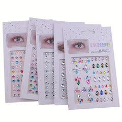 Stage Makeup Artificial Diamond Eye Makeup Stick On Face Eye Makeup Jewelry