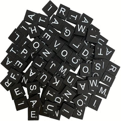 Wooden Puzzle Tiles DIY Letters Spelling Card Games