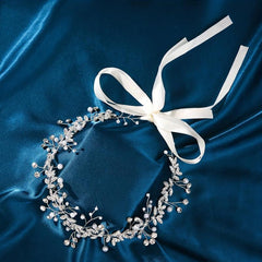 Wedding Bride Crown Faux Pearl Rhinestone Bridal Headband