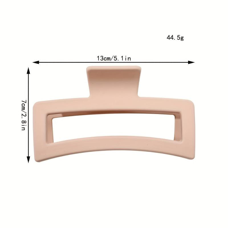 5 12inch Frosted Square Hair Claw Clip Hair Accessories