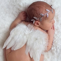 Leaf Headband & Angel Wings Baby Props Set