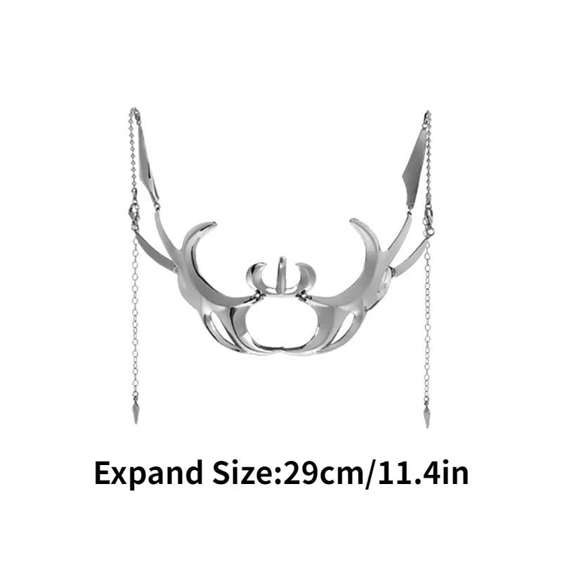 Men's Gothic Liquid Silver Hollow Mask