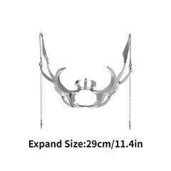Men's Gothic Liquid Silver Hollow Mask