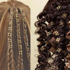 30pcs Viking Style Hair Braid Rings Hair Accessories Holiday Gift