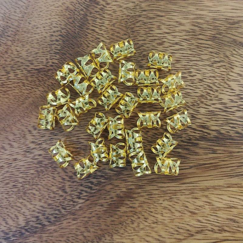 30pcs Viking Style Hair Braid Rings Hair Accessories Holiday Gift