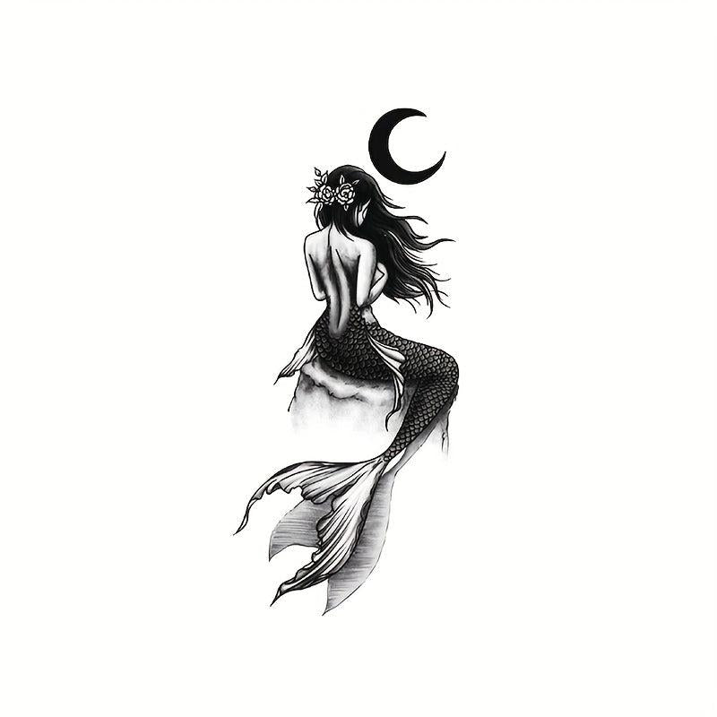 Mermaid Tattoo Sticker Waterproof Temporary Arm Body Stickers