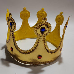 Men's Golden King Crown Prince Headdress Birthday Cake Decoration