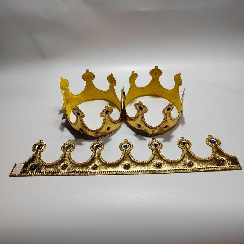 Men's Golden King Crown Prince Headdress Birthday Cake Decoration