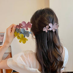 Plastic Floral Hair Clips 33inch Women Hairpins Sweet Lovely Ponytail Access