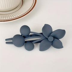 5PCS Frosted Flower Big Hair Clip Acrylic Hair Clips Large Size Hair Claws