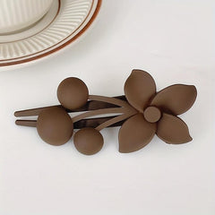 5PCS Frosted Flower Big Hair Clip Acrylic Hair Clips Large Size Hair Claws