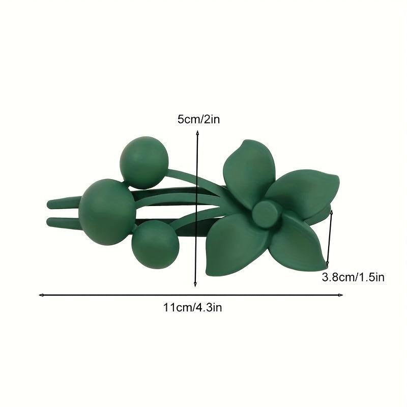5PCS Frosted Flower Big Hair Clip Acrylic Hair Clips Large Size Hair Claws