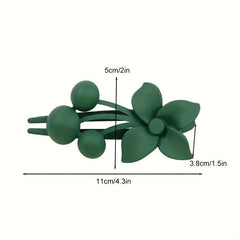 5PCS Frosted Flower Big Hair Clip Acrylic Hair Clips Large Size Hair Claws