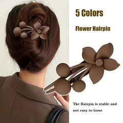 5PCS Frosted Flower Big Hair Clip Acrylic Hair Clips Large Size Hair Claws