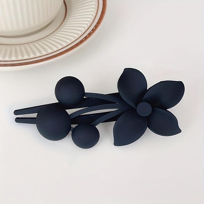 5PCS Frosted Flower Big Hair Clip Acrylic Hair Clips Large Size Hair Claws
