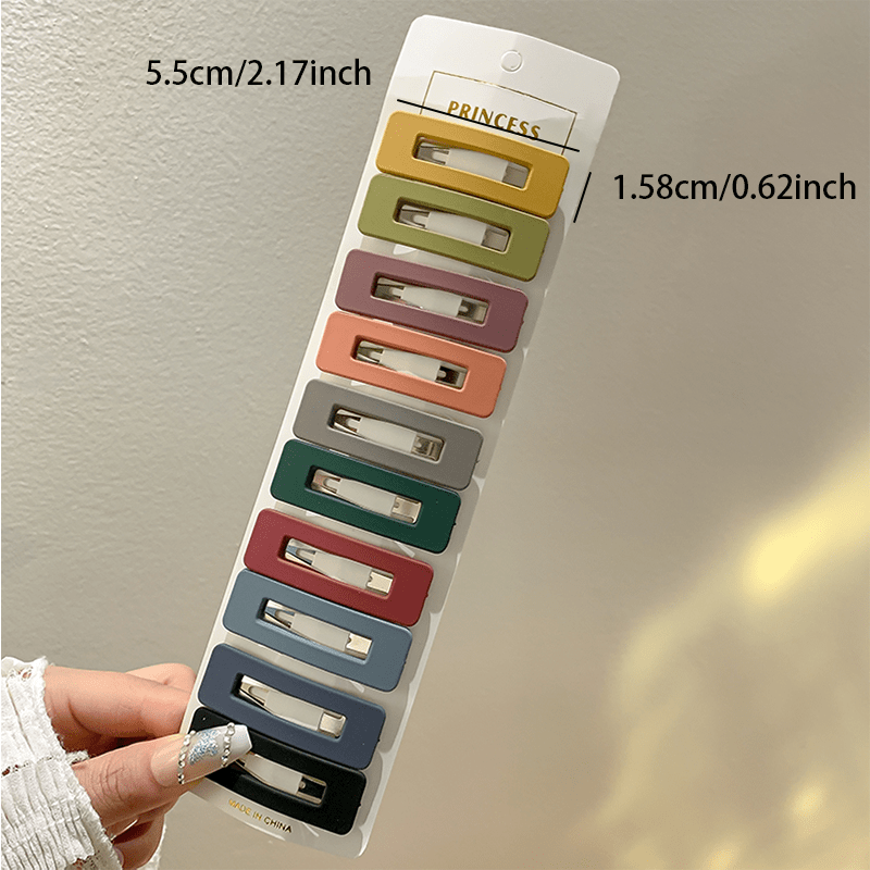 10pc Frosted Hair Clip Set for Women