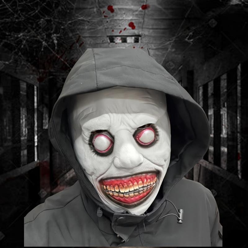Men's Scary Halloween Mask Smiling Devil Evil Role-playing Props