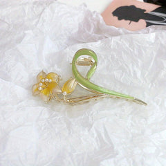 Large Flower Hair Clip Headwear Hair Claw Girl's Hair Accessories