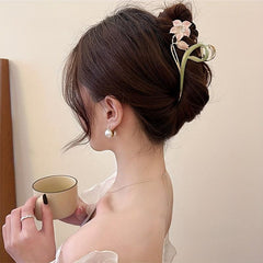 Large Flower Hair Clip Headwear Hair Claw Girl's Hair Accessories